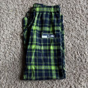 Seahawks Plaid Pajamas - Green and Blue